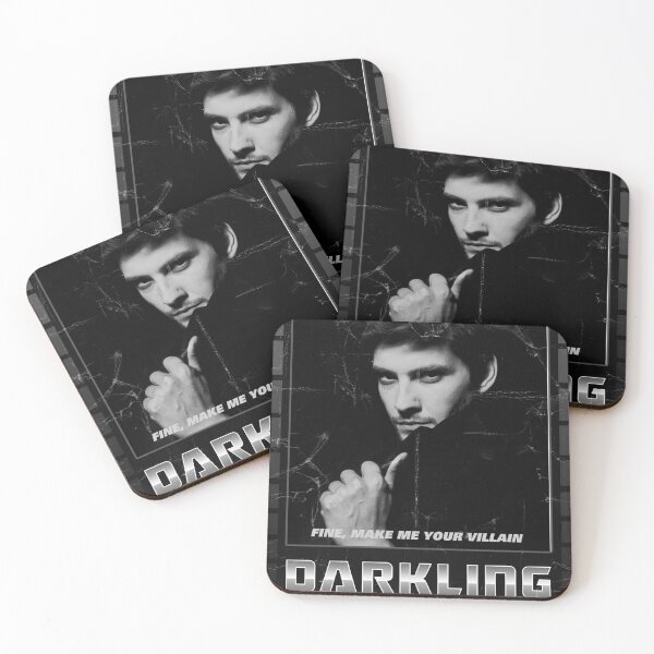 Item preview, The Darkling - Bien, hazme tu villano - blanco y negro designed and sold by omfgbooks.