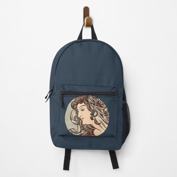 Item preview, Boho Lady Art Nouveau Circular illustration Classical art designed and sold by Bellathewilde.