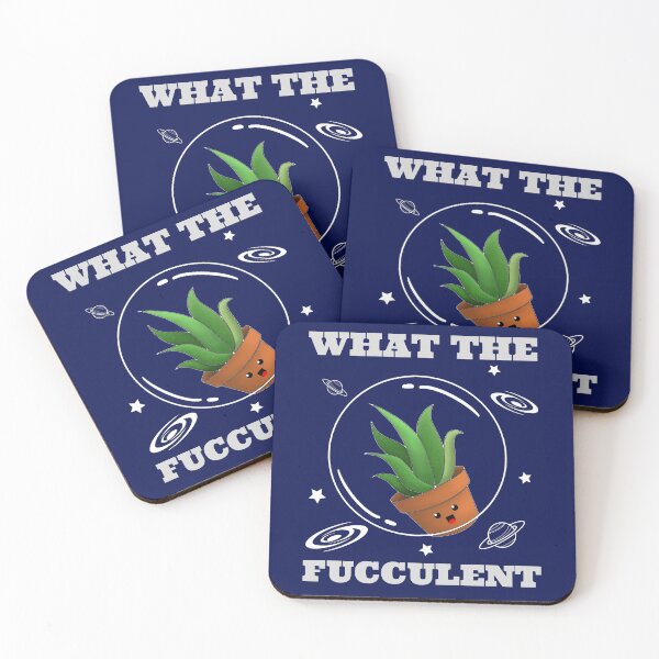 Item preview, What the Fucculent in space with cute aloevera designed and sold by StarlightTales.