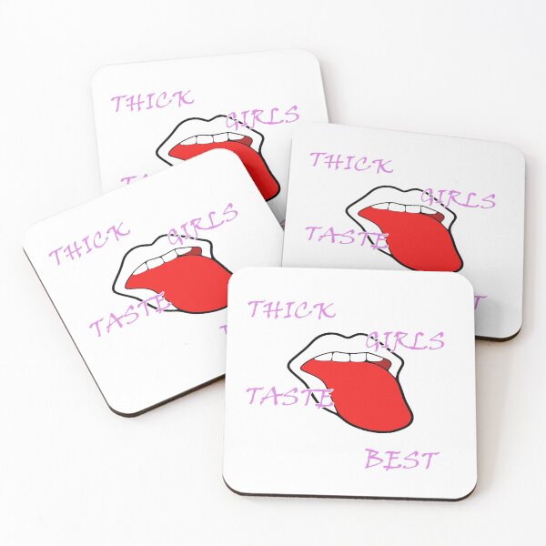 Item preview, Thick Girls Taste Best - Curvy Girls designed and sold by Quotes-I-Wear.