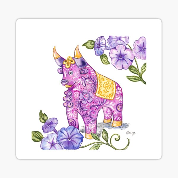 Peruvian Pucara Bull Sticker