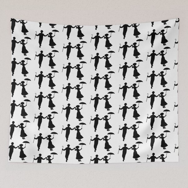Item preview, Mary Poppins and Bert Dancing Silhouette (Jolly Holiday) designed and sold by JordynHawthorne.