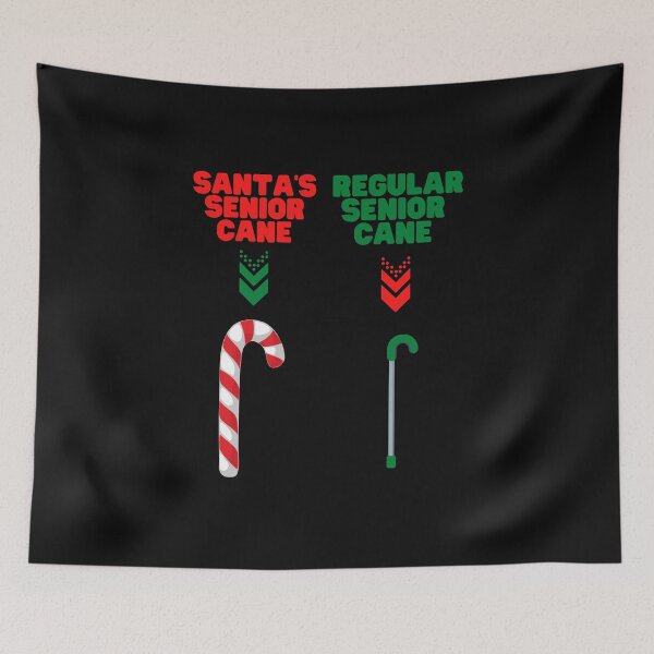 Item preview, Santa Senior Cane, Santa Is Getting Older, Christmask, Christmas, santa, winter, candy cane, xmas, holiday, merry, merry christmas, santa claus, candy, cane, designed and sold by bimmer325.