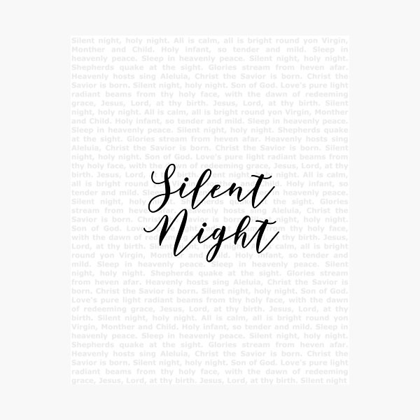Item preview, Silent Night Lyrics designed and sold by Amy Olsen.