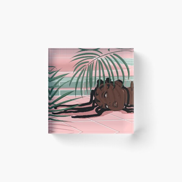 Item preview, Box Braids and Pink Tile designed and sold by unluckyclover.