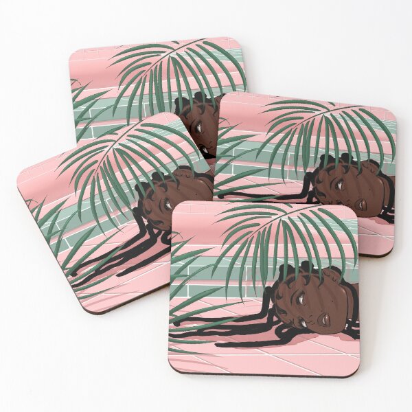 Item preview, Box Braids and Pink Tile designed and sold by unluckyclover.