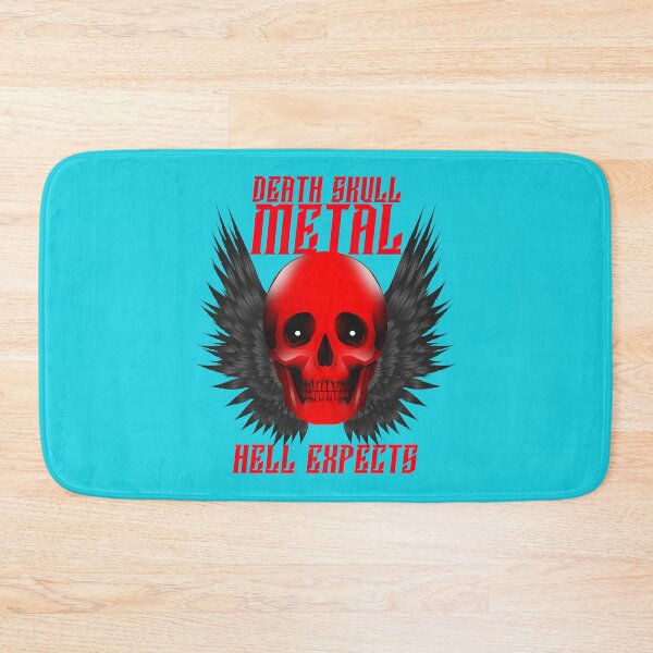 Item preview, Death Skull Metal red designed and sold by MerchByCraig.