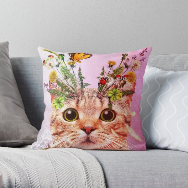 Kitty Kat Throw Pillow