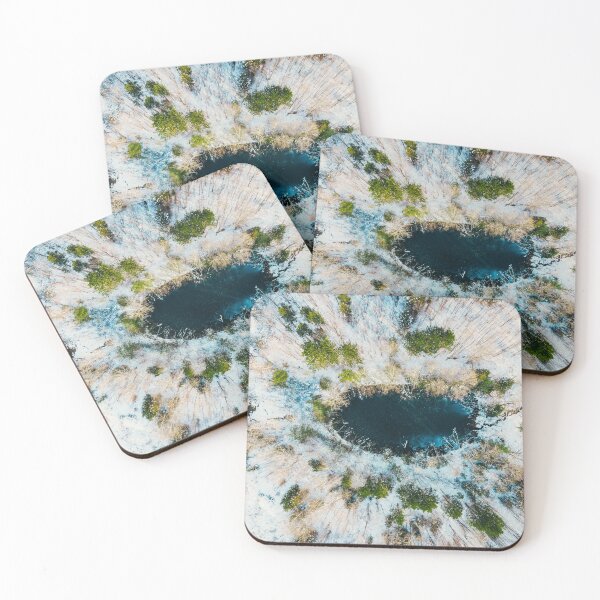 Item preview, Upper Peninsula Winter Pond designed and sold by quincyaerial.