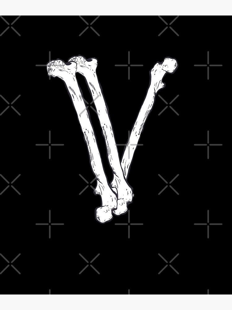 Vlone logo White On Black Poster