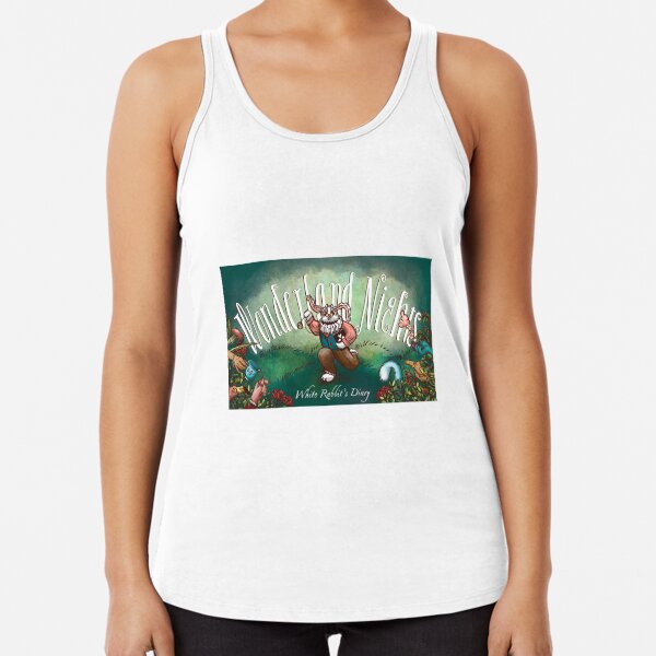 Wonderland Nights: White Rabbit's Diary Promo Image Racerback Tank Top