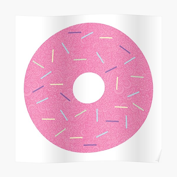 Doughnut Poster For Sale By Hayleylauren Redbubble