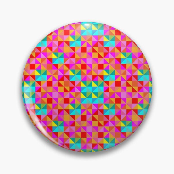 Item preview, Abstract Colorful Geo Diamond Pattern with Border in Pinks/Turqs designed and sold by IcArtsyOrigin8.