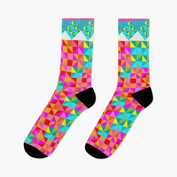 Item preview, Abstract Colorful Geo Diamond Pattern with Border in Pinks/Turqs designed and sold by IcArtsyOrigin8.
