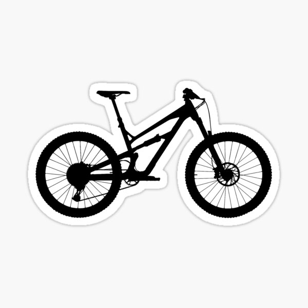 "YT Jeffsy Mountain Bike Silhouette" Sticker by positivelad Redbubble