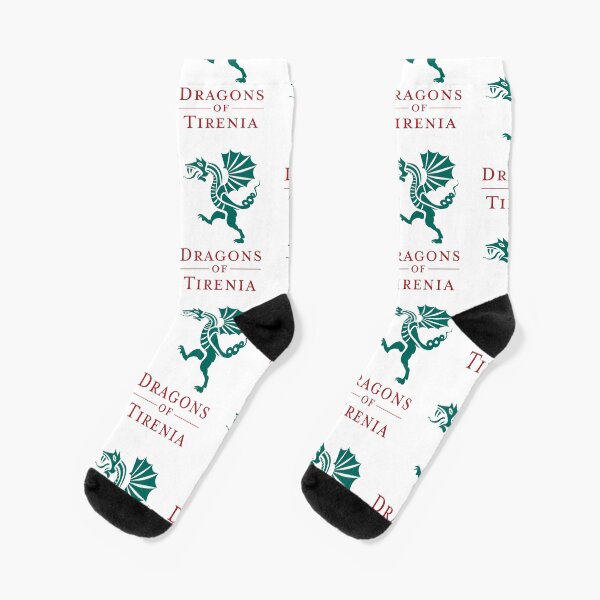 Dragons of Tirenia Main Logo Portrait Socks
