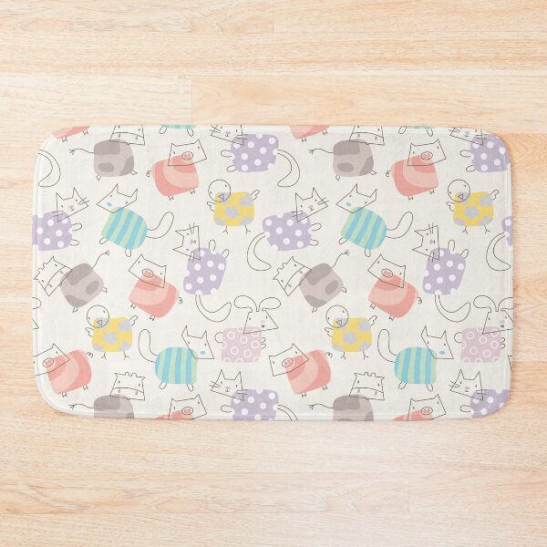 Item preview, Moo! Oink! Chirp! Meow! Woof! Thump! Baby Animals Pattern III © fatfatin designed and sold by fatfatin.