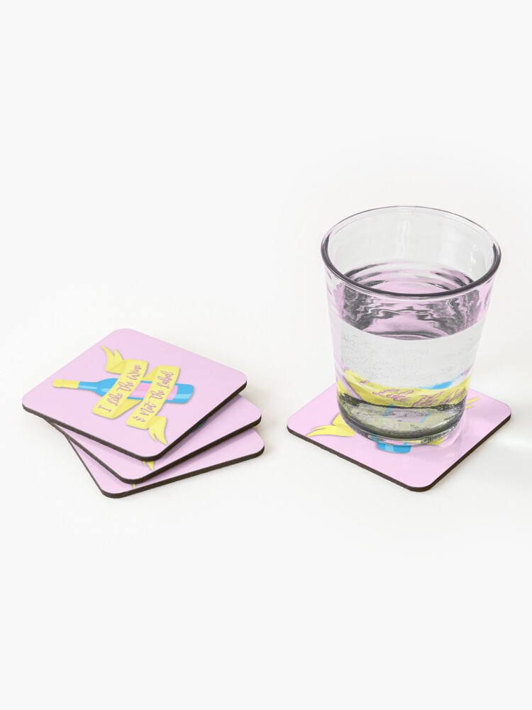 Alternate view of Schitt's Creek - Pansexual Pride Coasters (Set of 4)
