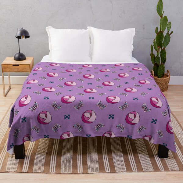 Mac Roses Throw Blanket