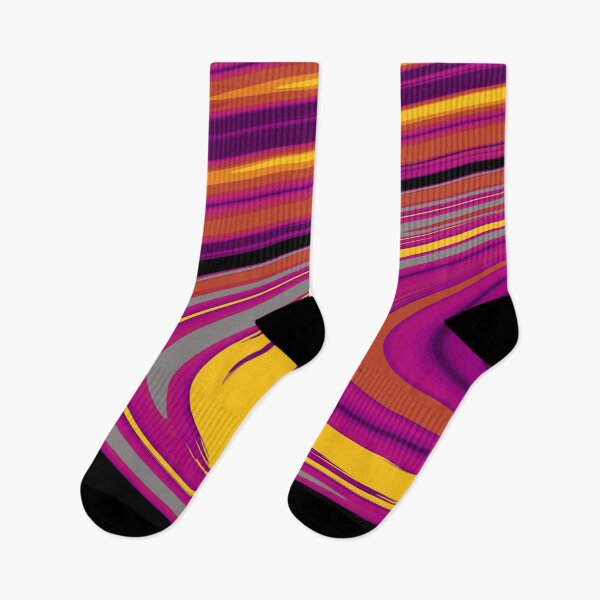 Item preview, Yellow and Magenta Purple Curves designed and sold by KeksWorkroom.