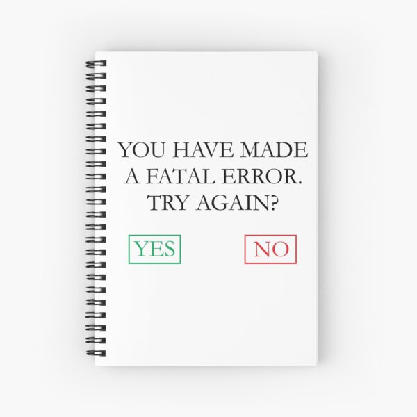 Item preview, "You Have Made A Fatal Error" Nancy Drew Death Screen designed and sold by kaleighjwhite.