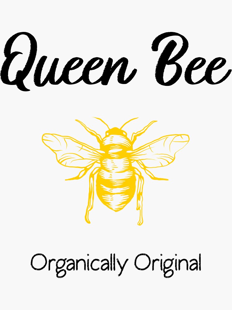 "Queen bee/ mom strong" Sticker by Parentattire Redbubble
