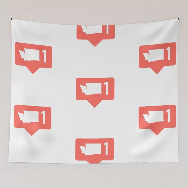 Item preview, Washington Instagram Like Sticker designed and sold by buckal.