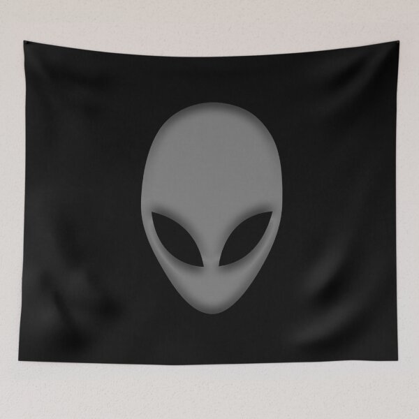 Item preview, Alien gray head ufo black designed and sold by oxoxoxo.