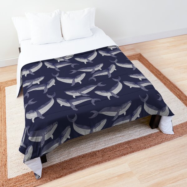 Whales Print Comforter