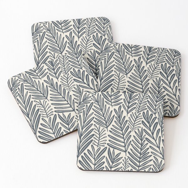 Item preview, Shirley leaves (monochrome) designed and sold by inkblotcreative.