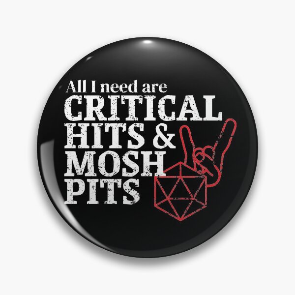 Artikelvorschau, DnD Critical Hits und Heavy Metal Mosh Pits entworfen und verkauft von DnlDesigns.