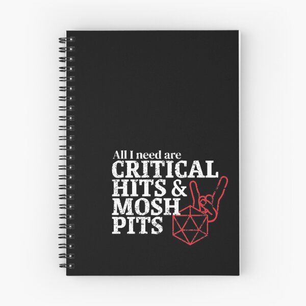 Aperçu de l'œuvre DnD Critical Hits et Heavy Metal Mosh Pits créée et vendue par DnlDesigns.