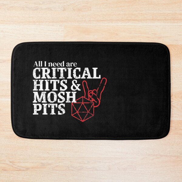 Item preview, DnD Critical Hits and Heavy Metal Mosh Pits designed and sold by DnlDesigns.