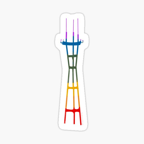 Item preview, Sutro Pride Tower - San Francisco CA designed and sold by Alaurathexplora.