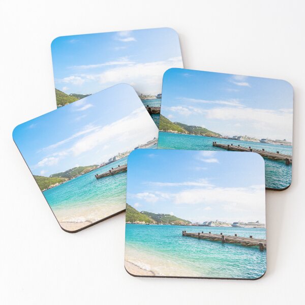 Item preview, Amazing beach with cruise ships in Philipsburg, Sint Maarten designed and sold by debbieannpowell.