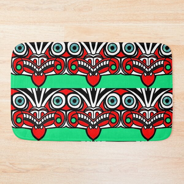 Item preview, Maori Tiki on green designed and sold by EurekaRoad.
