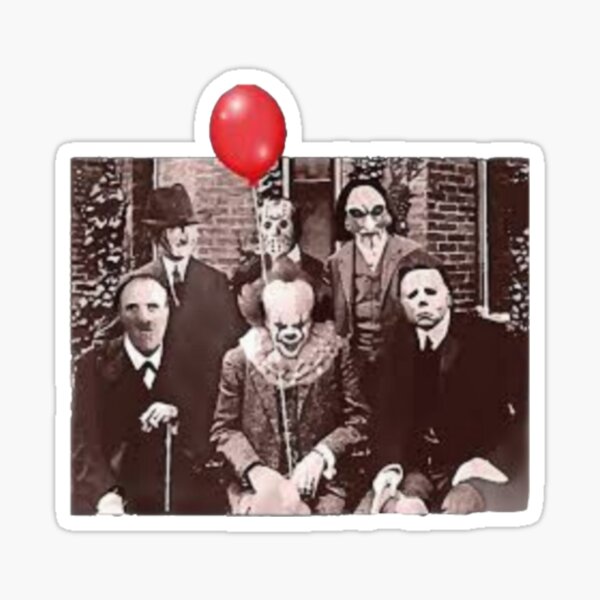 Team Horror Characters Friends Sticker