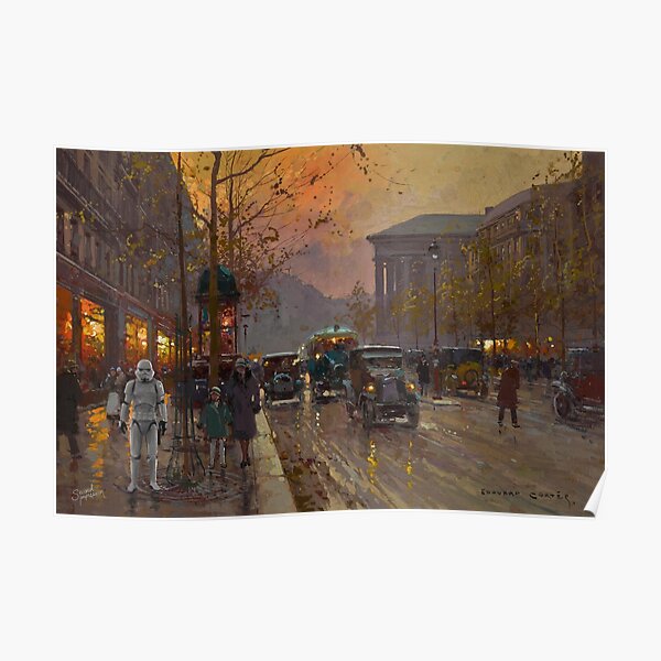 Stormtrooper in Paris Poster