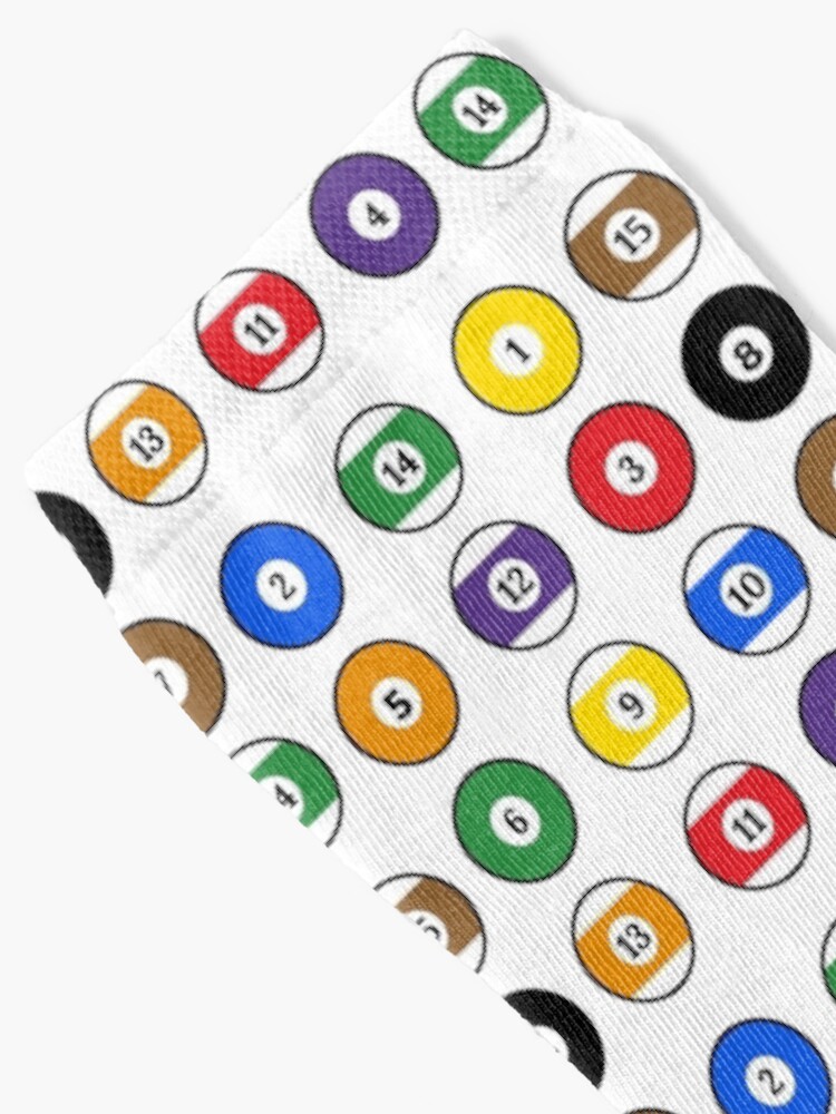 "Billiard Balls" Socks for Sale by Taumaturgo Redbubble