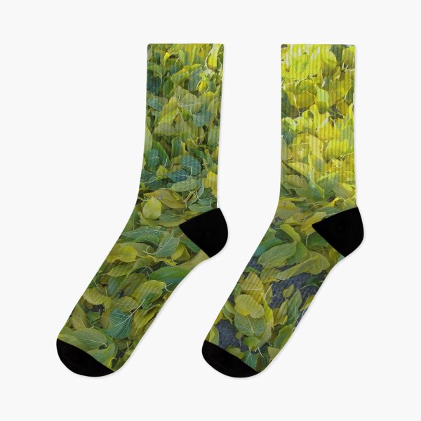 Item preview, Fresh Fallen Early Autumn Leaves Yellow and Green designed and sold by EleMcKay.