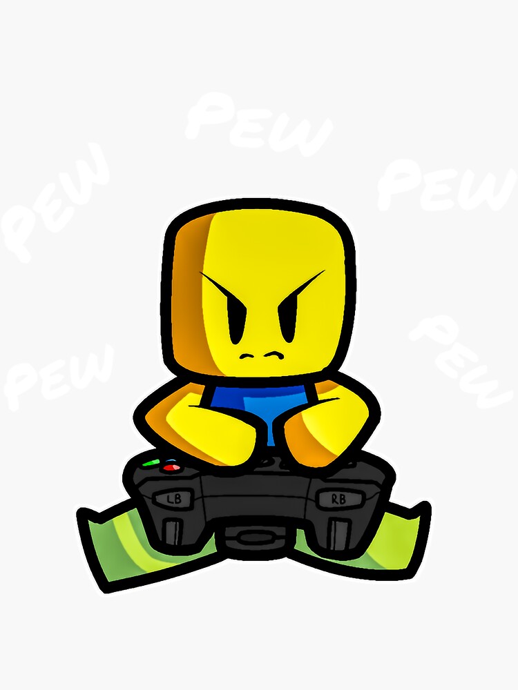 Cute Gaming Noob - Gamer Noob Pew Pew Play Game Birthday Sticker for Sale  by Kieprongbuon-21