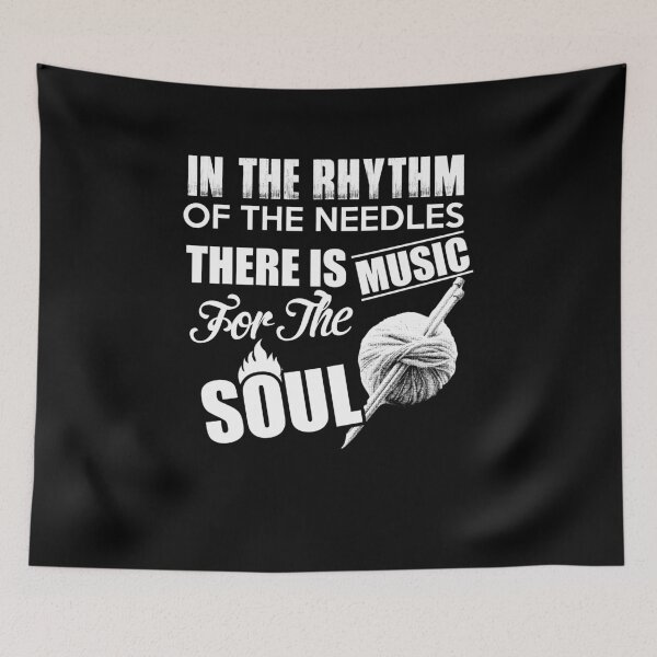 Item preview, In the rhythm of the needles - Awesome knitter Gift designed and sold by Teenation9.
