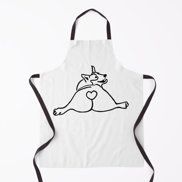 Item preview, Corgi with heart tailing wigging designed and sold by PawPawDog.