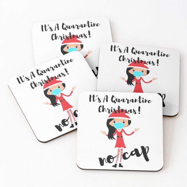Item preview, Toon Christmas Elf Declaring It's A Qarantine Christmas No Cap designed and sold by StormyMuse.