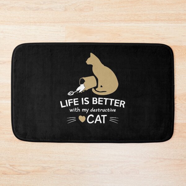 Item preview, Life is better with my destructive cat - Awesome funny cat lover Gift designed and sold by Teenation9.