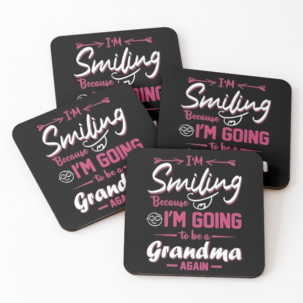 Item preview, I'M SMILING BECAUSE I'M GOING TO BE A GRANDMA AGAIN designed and sold by hasanmasud.