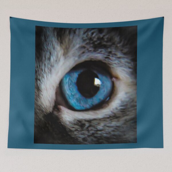 Item preview, Blue Sky Cat's Eye designed and sold by CloverleafArts.