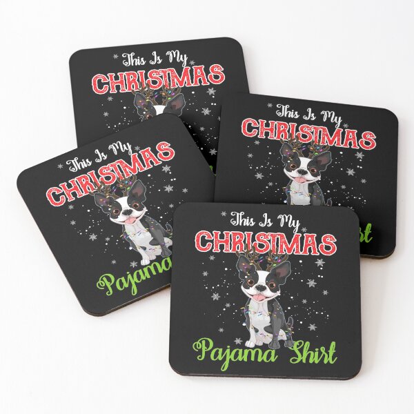 Item preview, Boston Terrier xmas Gilf This Is My Christmas Pajama designed and sold by abiabo.