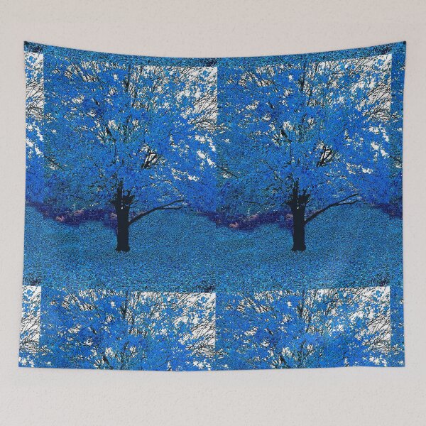 Item preview, Blue Tree Abstract designed and sold by Overthetopsm.