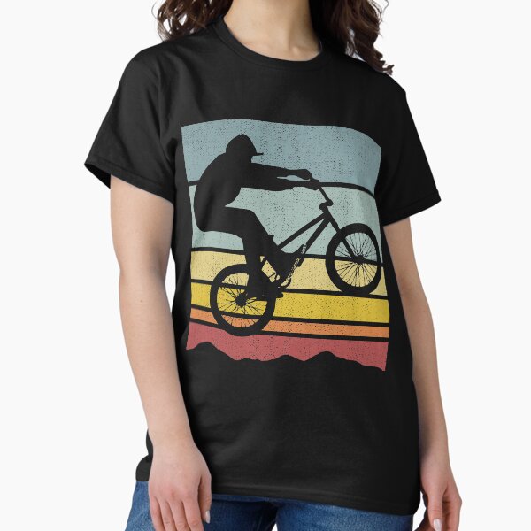 Item preview, Colorful Retro BMX Biker Vintage Bike Rider Skyline designed and sold by pixeljamz.